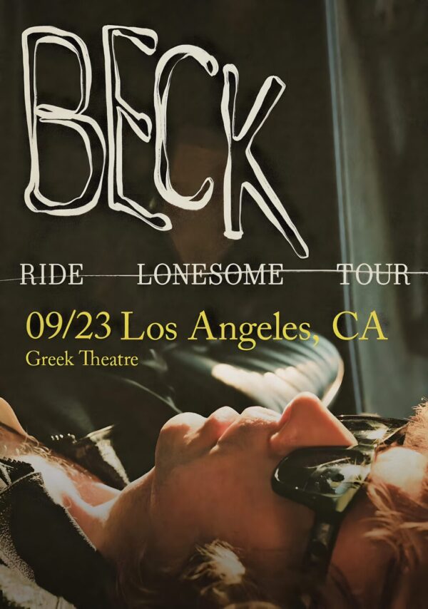 BECK Ride Lonesome 2026 Tour LOS ANGELES Greek Theatre Poster