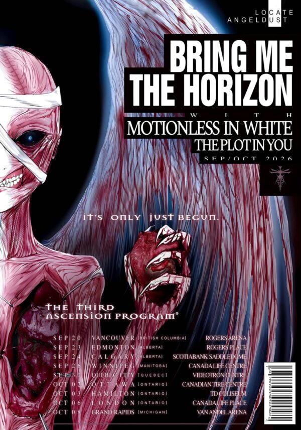 BRING ME THE HORIZON Ascension Program 2026 Canada Tour Poster