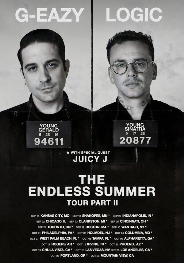 G-EAZY - LOGIC The Endless Summer 2026 Tour Poster
