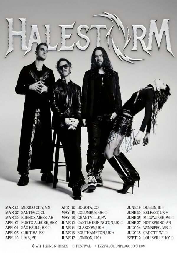 HALESTORM Everest 2026 UK & Europe Tour Poster