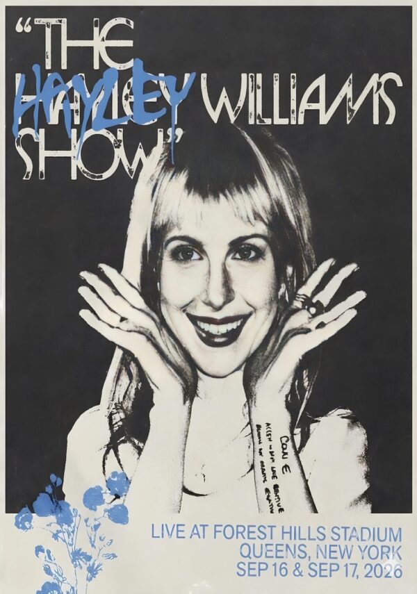 HAYLEY WILLIAMS The Hayley Williams Show 2026 Tour NEW YORK Forrest Hills Stadium Poster