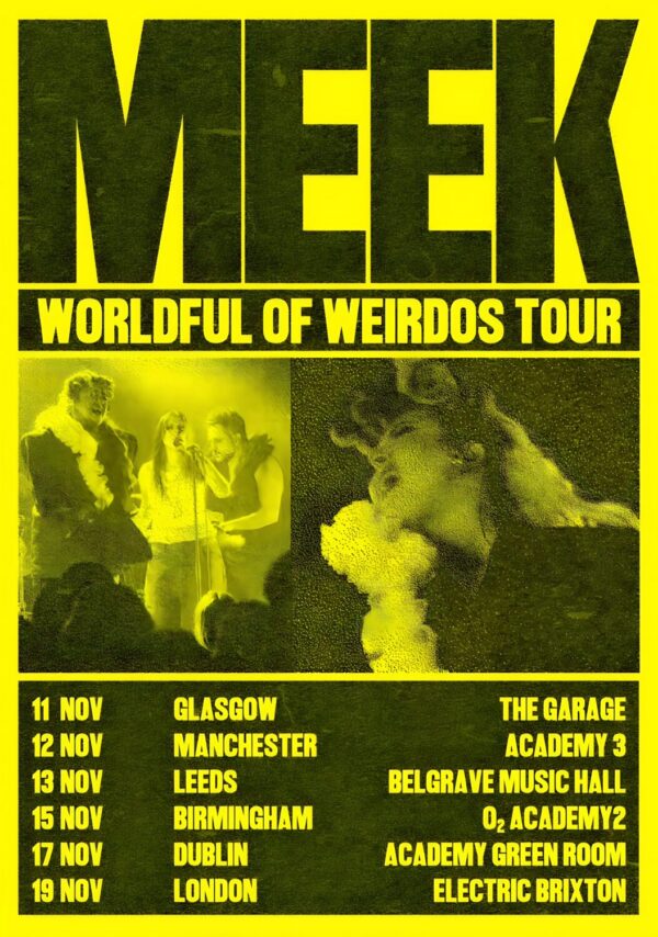 MEEK Wonderful of Weirdos 2026 UK Tour Poster