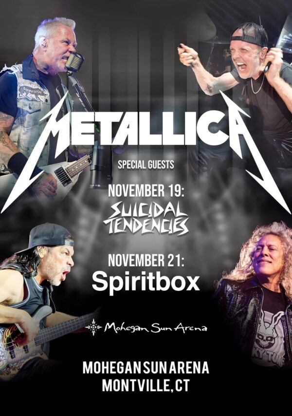 METALLICA m72 2026 World Tour MONTVILLE Mohegan Sun Arena Poster Print