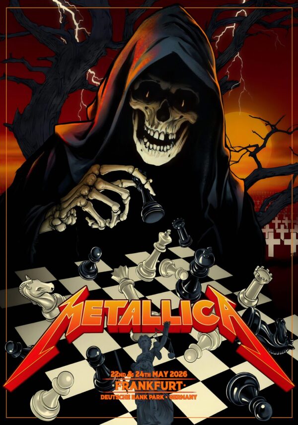 METALLICA Germany M72 2026 Tour FRANKFURT Deutsche Bank Park Poster Print