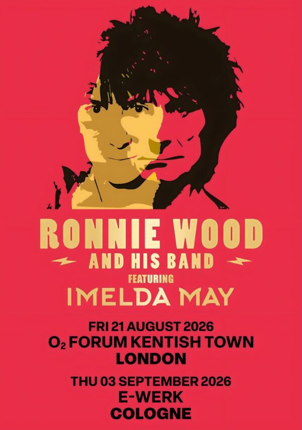 RONNIE WOOD Fearless 2026 Tour LONDON - COLOGNE Poster