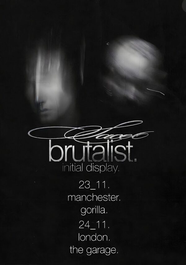 SACE6 Brutalist 2026 UK Tour MANCHESTER - LONDON Poster