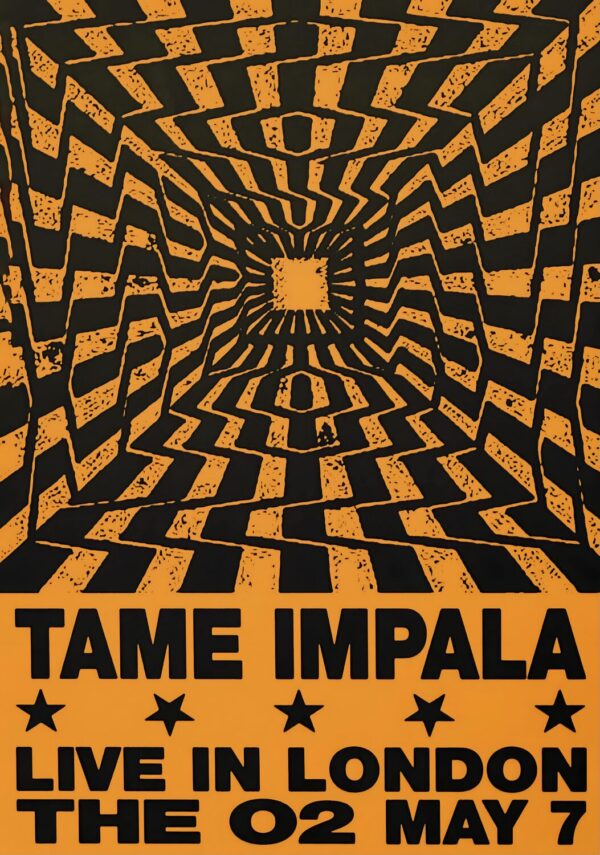 TAME IMPALA Deadbeat 2026 UK Tour LONDON The O2 Poster Print