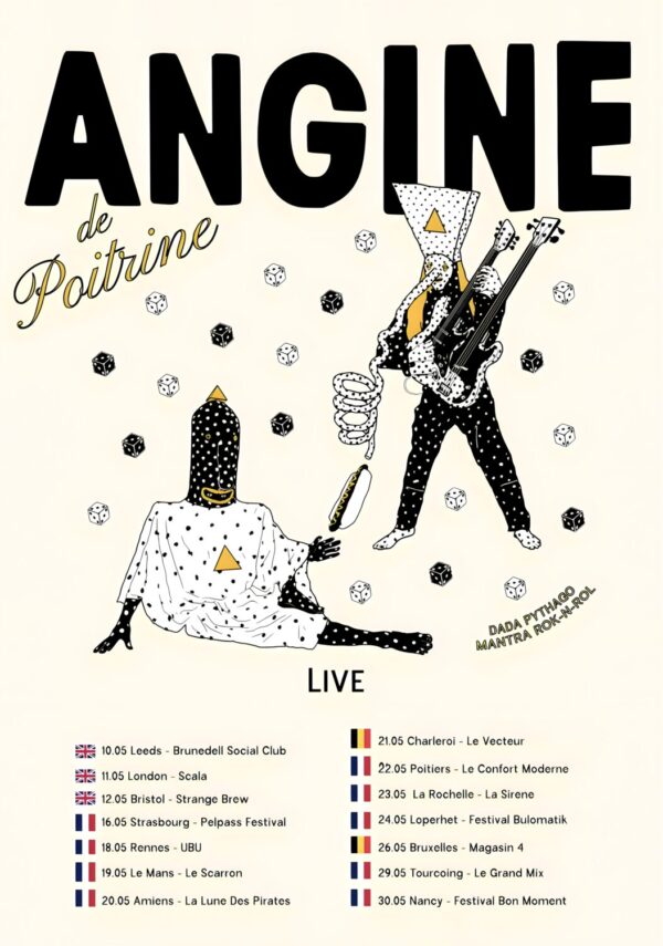 ANGINE DE POITRINE Vol. II 2026 UK & Europe Tour Poster Print