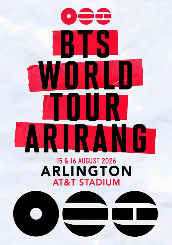 BTS (band) Arirang 2026 UK Tour ARLINGTON AT&T Stadium Poster Print