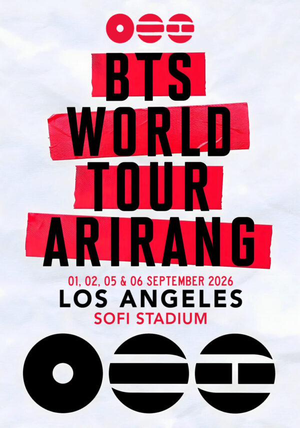 BTS (band) Arirang 2026 Tour LOS ANGELES SoFi Stadium Poster Print