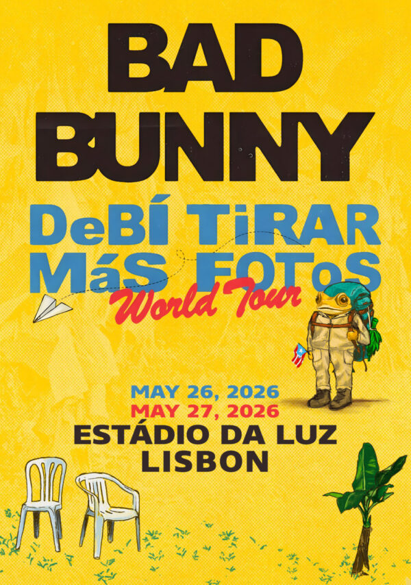 BAD BUNNY Debí Tirar Más Fotos 2026 Tour LISBON Estádio da Luz Poster Print