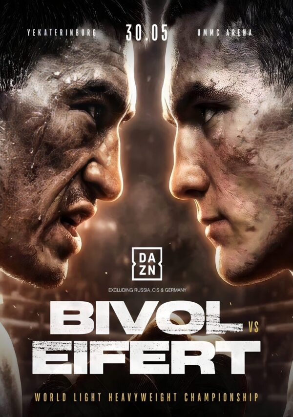 DIMITRY BIVOL vs MICHAEL EIFERT Russia 2026 Boxing Fight Poster Print