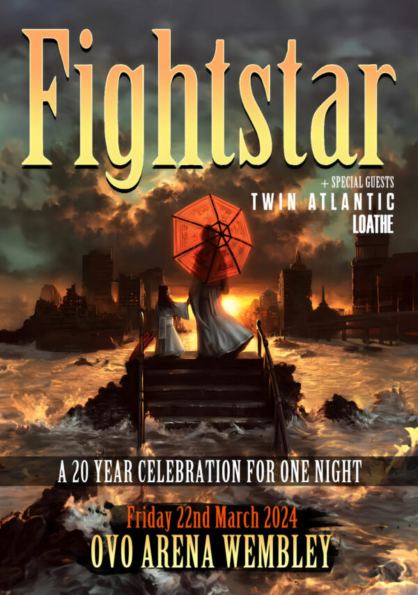FIGHTSTAR Grand Unification 20th Anniversary Tour LONDON Wembley Arena Poster Print