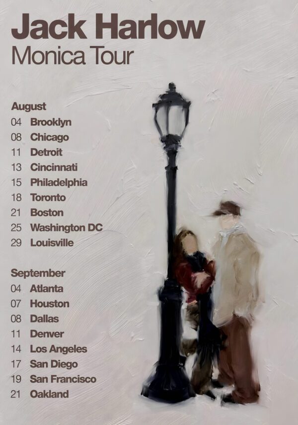JACK HARLOW Monica 2026 Tour Poster