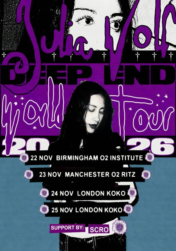 JULIA WOLF Deep End 2026 UK Tour Poster
