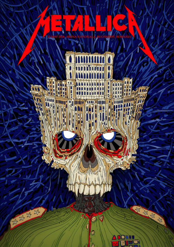 METALLICA M72 2026 Tour BUCHAREST Arena Nationala Poster Print