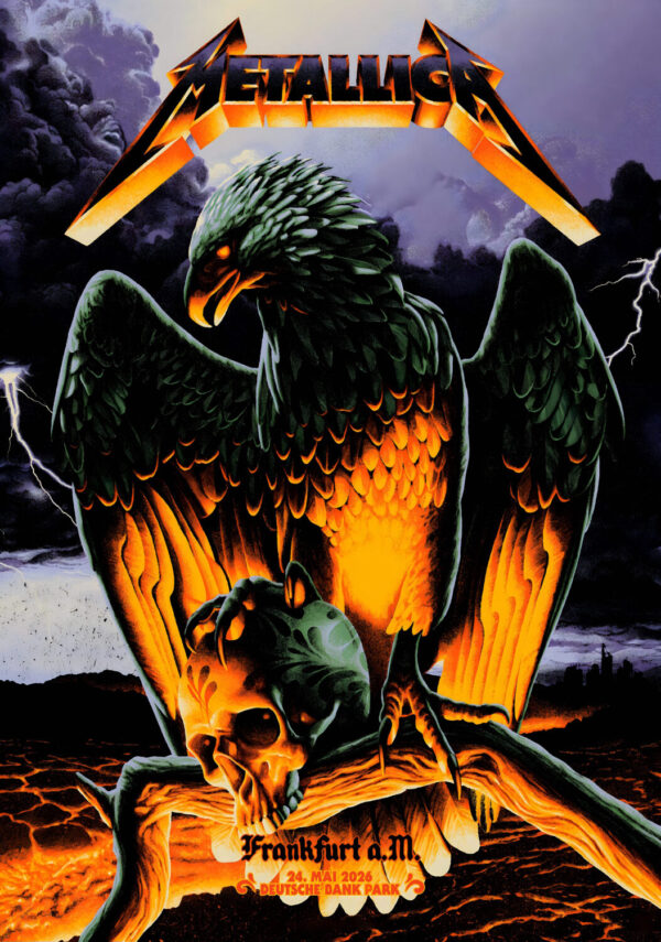 METALLICA Germany M72 2026 Tour FRANKFURT Deutsche Bank Park - 24 May 2026 Poster Print