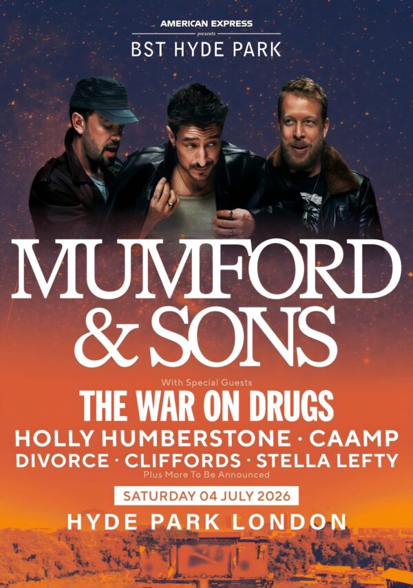 MUMFORD & SONS Prizefighter Tour LONDON BST (British Summer Time) Hyde Park - 4 July 2026 Poster