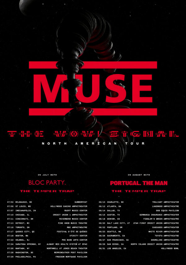 MUSE The Wow Signal 2026 North American Tour Poster