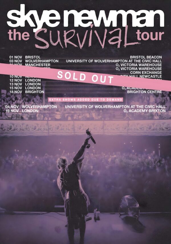 SKYE NEWMAN The Survival 2026 UK Tour Poster