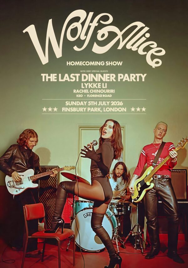 WOLF ALICE The Clearing 2026 Tour LONDON Finsbury Park Poster