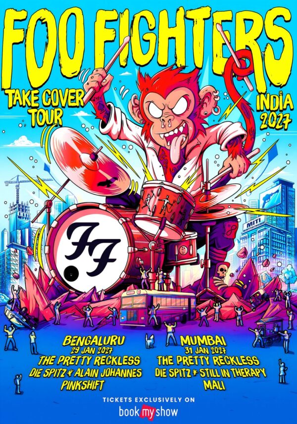 FOO FIGHTERS Take Cover India 2027 Tour BENGALURU - MUMBAI Poster Print