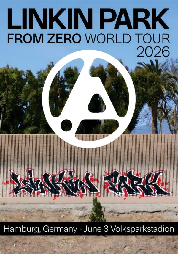 LINKIN PARK From Zero 2026 Tour HAMBURG Volksparkstadion - June 3 2026 Poster Print