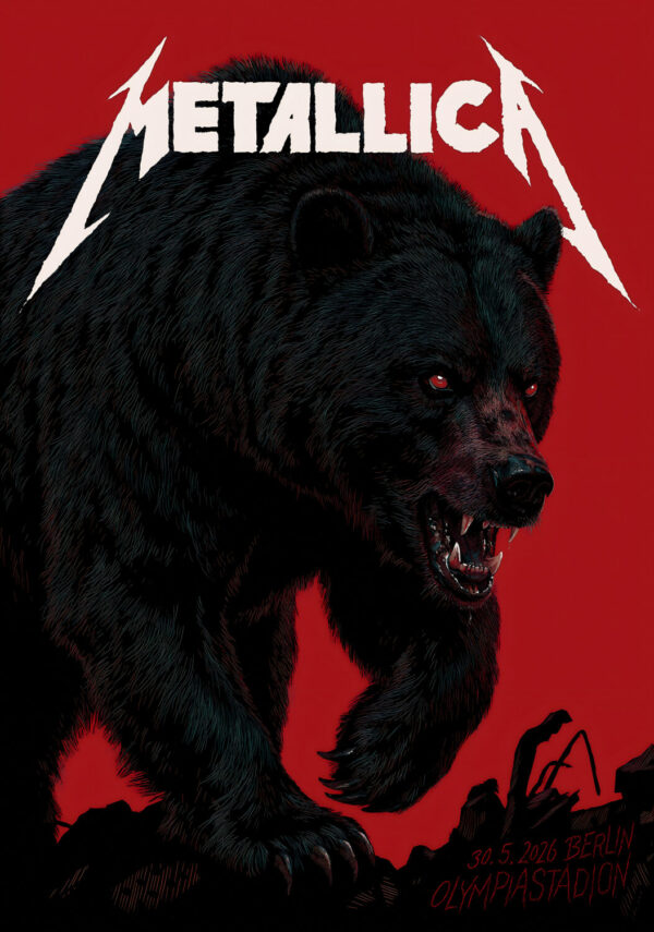 METALLICA Germany M72 2026 Tour BERLIN Olympiastadion 30 May 2026 Poster Print