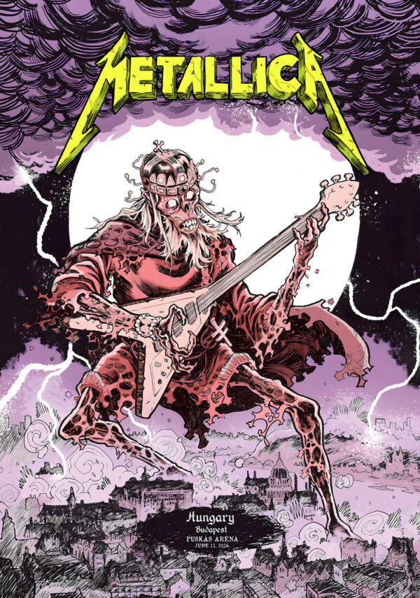 METALLICA M72 2026 Tour BUDAPEST Puskás Arena Poster Print