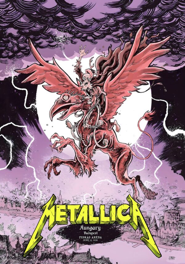 METALLICA M72 2026 Tour BUDAPEST Puskás Arena - June 13 2026 Poster Print