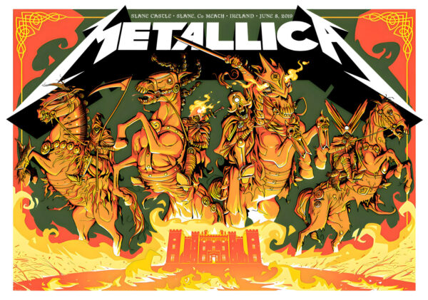 METALLICA WorldWired 2019 Tour DUBLIN Slane Castle - 8 June 2019 Poster Print
