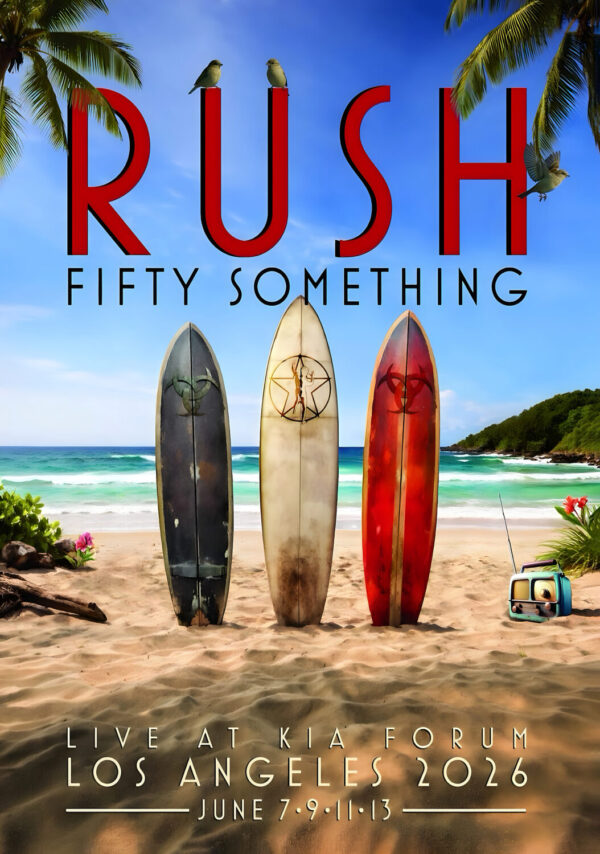 RUSH Fifty Something 2026 Tour LOS ANGELES Kia Forum Poster Print
