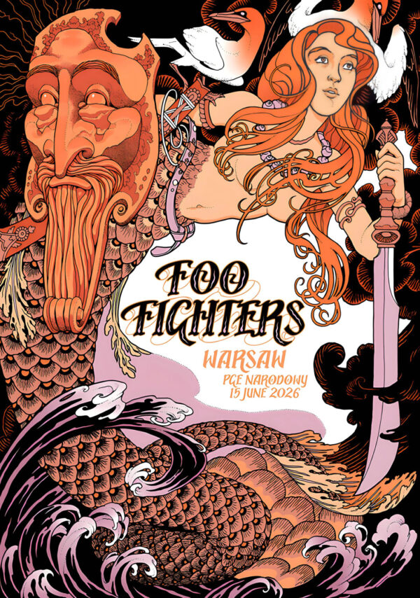 FOO FIGHTERS Take Cover 2026 Tour WARSAW PGE Narodowy Poster Print