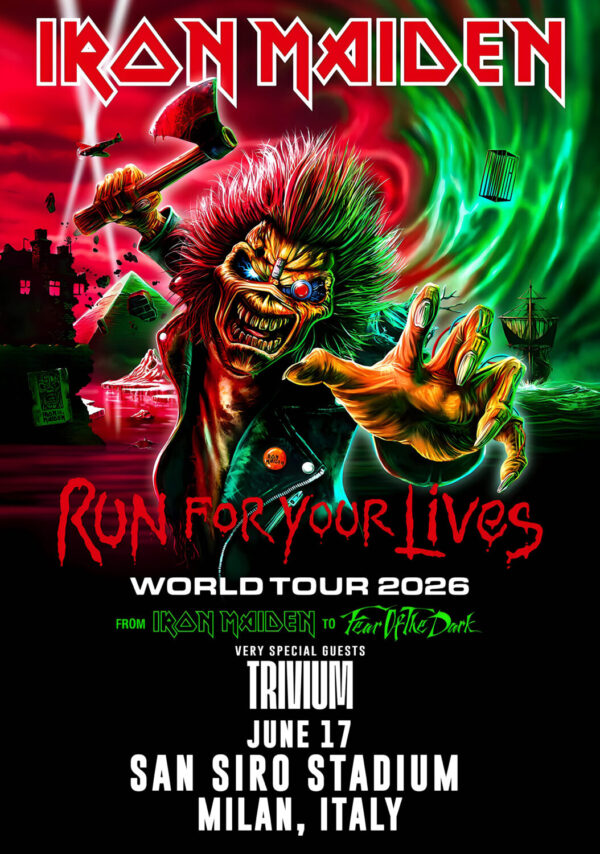 IRON MAIDEN Run For Your Lives 2026 Tour MILAN San Siro Stadium Poster Print