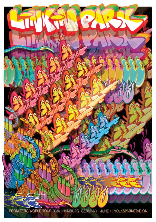 LINKIN PARK From Zero 2026 Tour HAMBURG Volksparkstadion - June 1 2026 Poster Print
