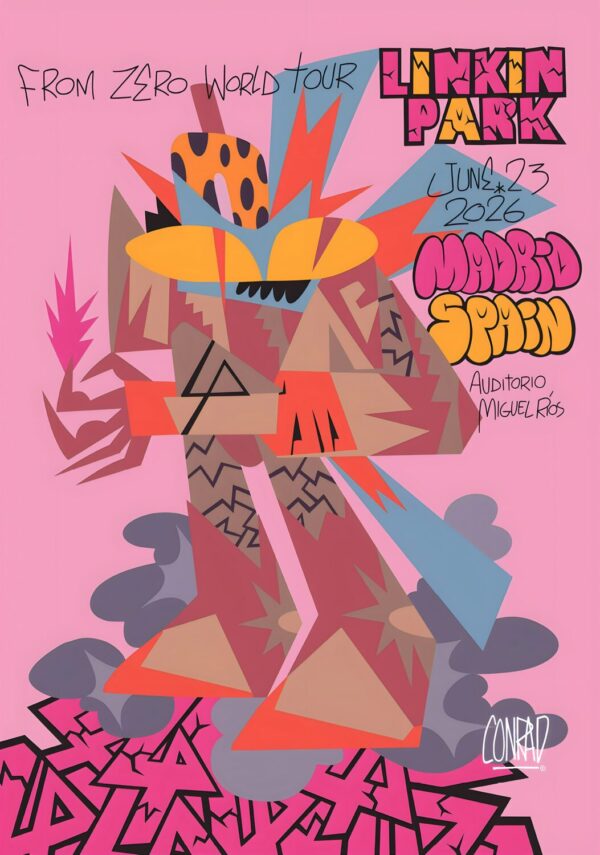 LINKIN PARK From Zero 2026 Tour MADRID Auditorio Miguel Ríos - June 23 2026 Poster Print