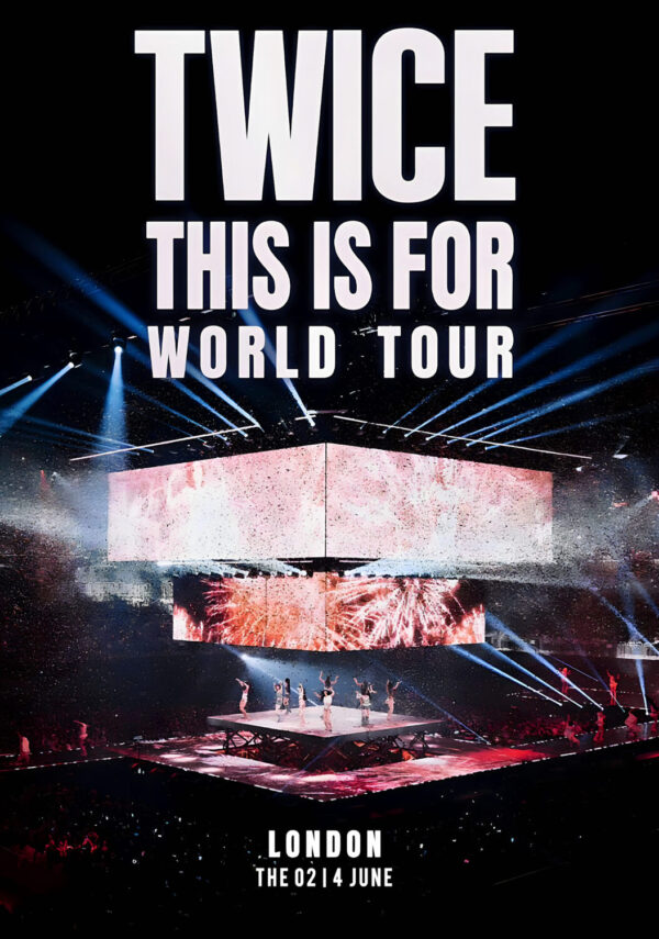 TWICE (band) This Is For World 2026 Tour LONDON The O2 Arena - 4 June 2026 Poster Print