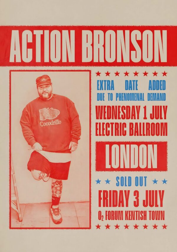 ACTION BRONSON Planet Frog 2026 UK Tour LONDON Electric Ballroom Poster