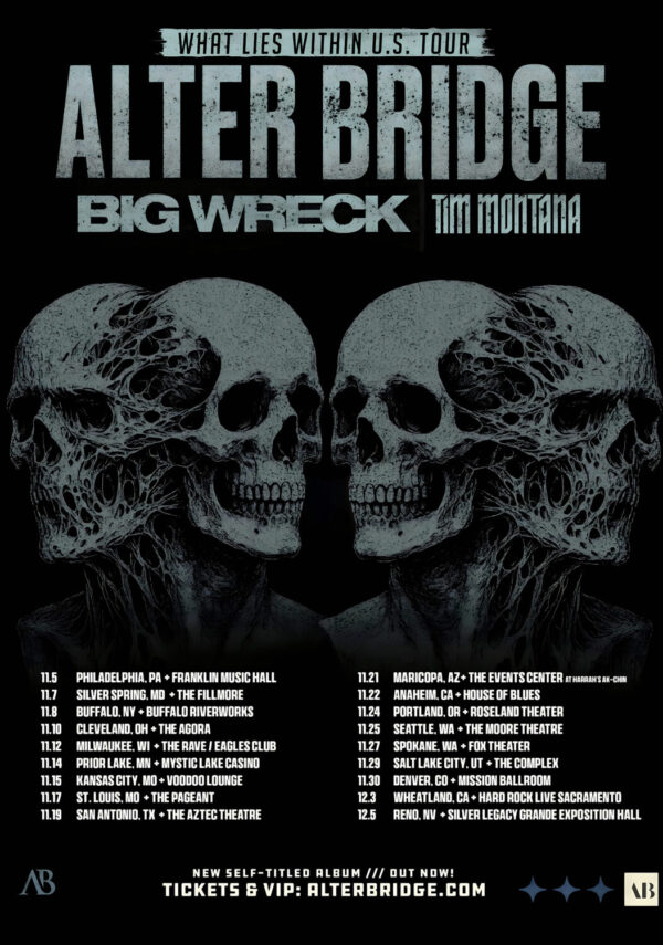 ALTER BRIDGE What Lies Within 2026 North America Tour Poster