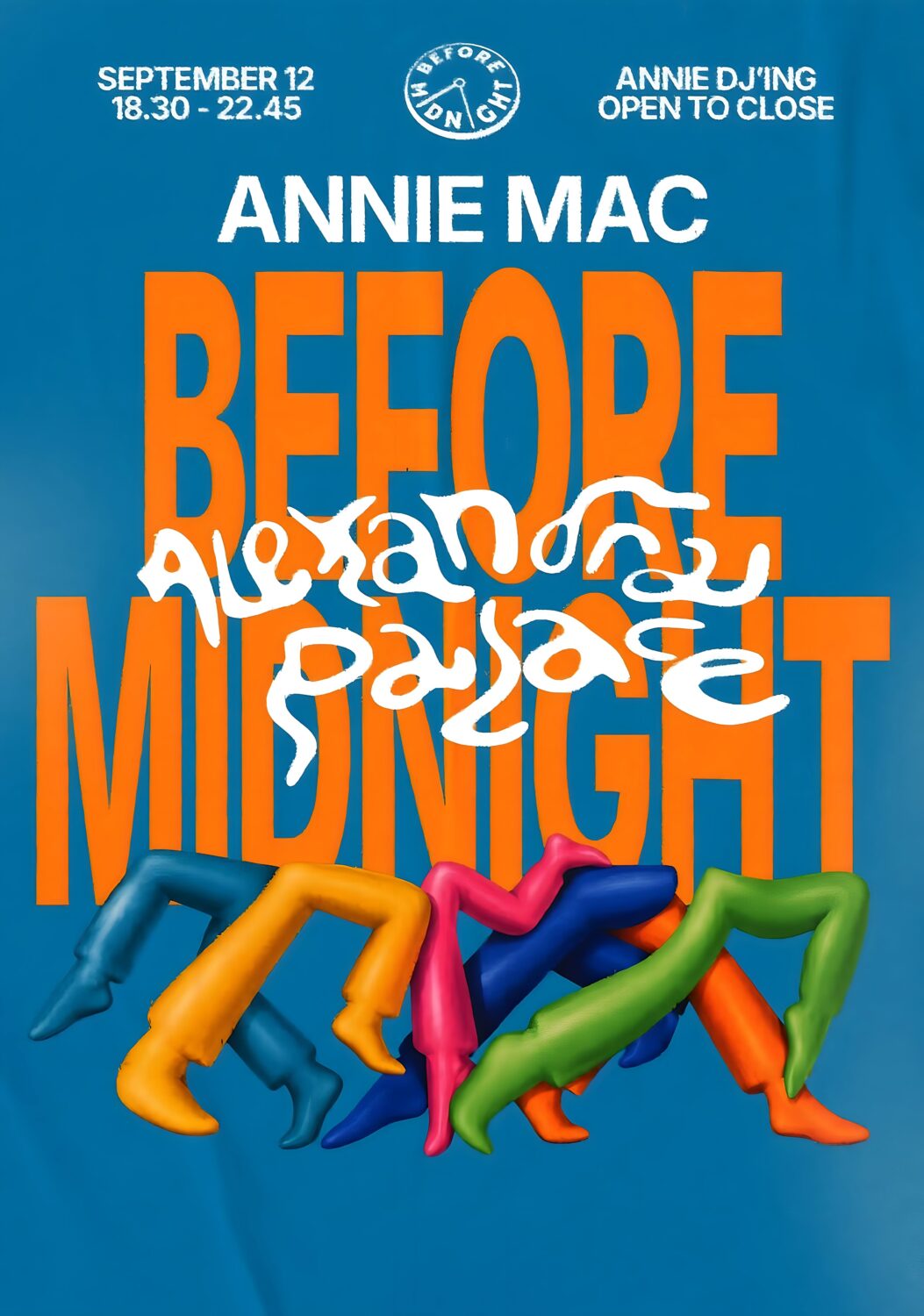 ANNIE MAC Before Midnight 2026 Tour LONDON Alexandra Palace Poster