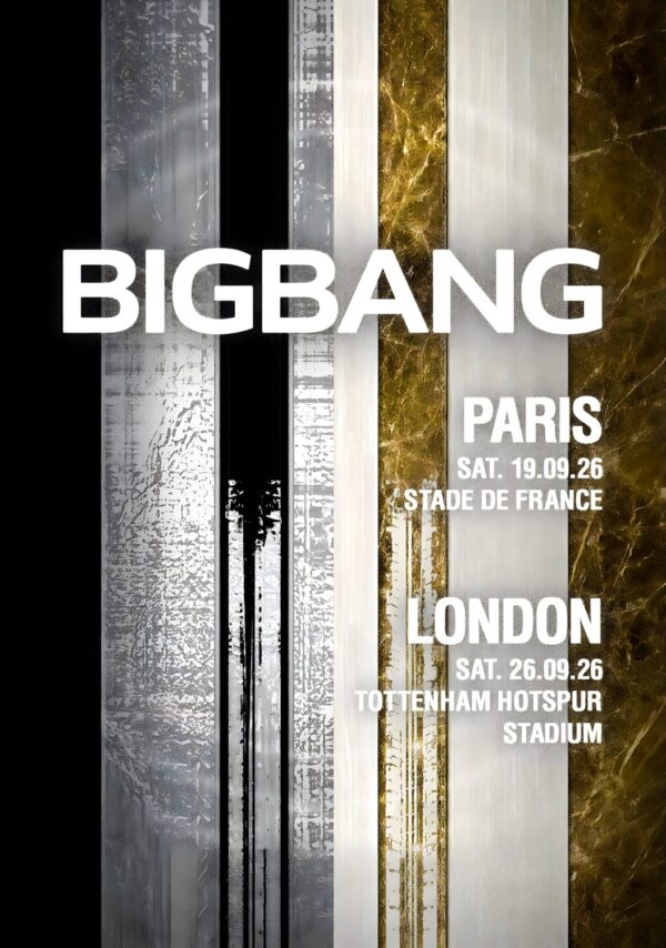 BIGBANG (band) 20th Anniversary 2026 Tour PARIS - LONDON Poster