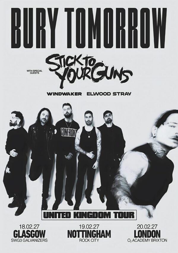 BURY TOMORROW Will You Haunt Me 2027 UK Tour Poster
