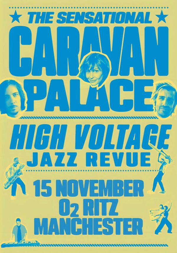 CARAVAN PALACE Dusty House Mix 2026 Tour MANCHESTER Ritz Poster