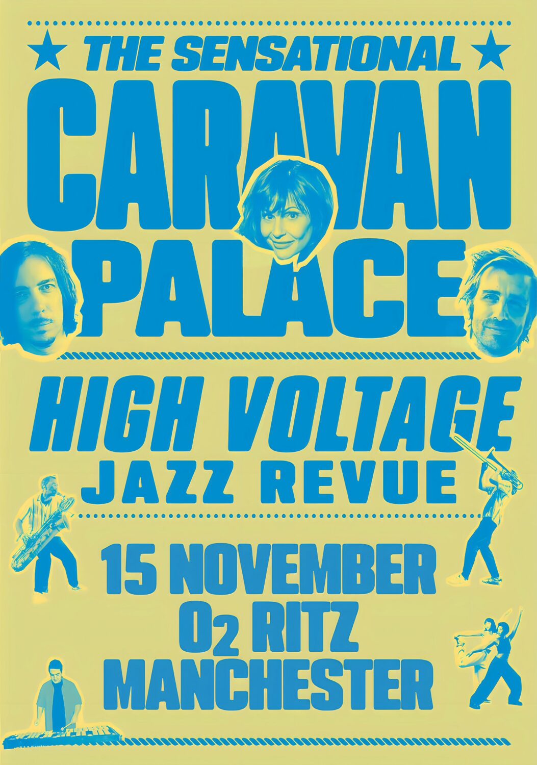 CARAVAN PALACE Dusty House Mix 2026 Tour MANCHESTER Ritz Poster