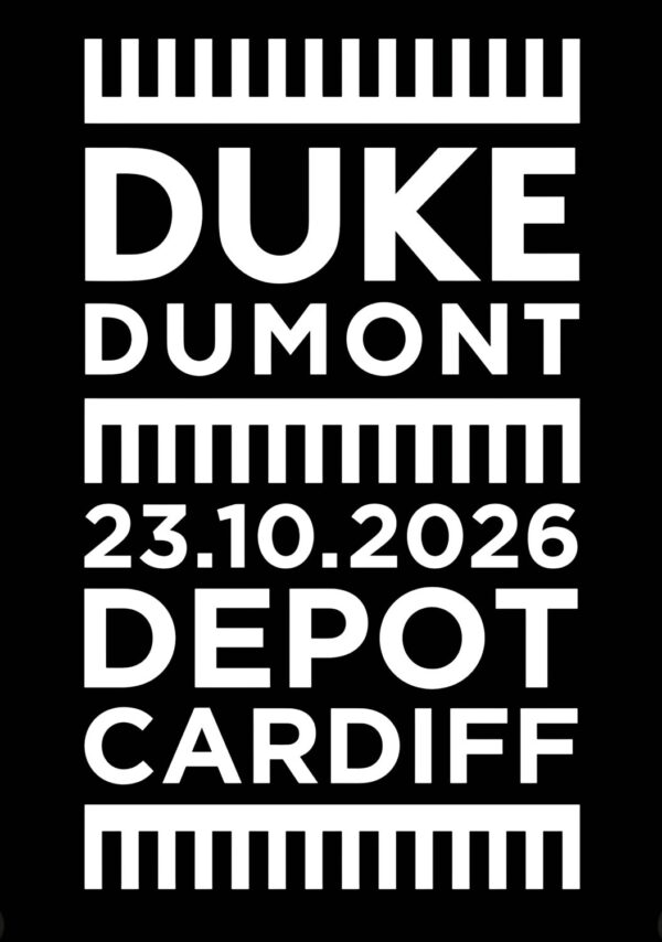 DUKE DUMONT Union 2026 Tour CARDIFF Depot Poster