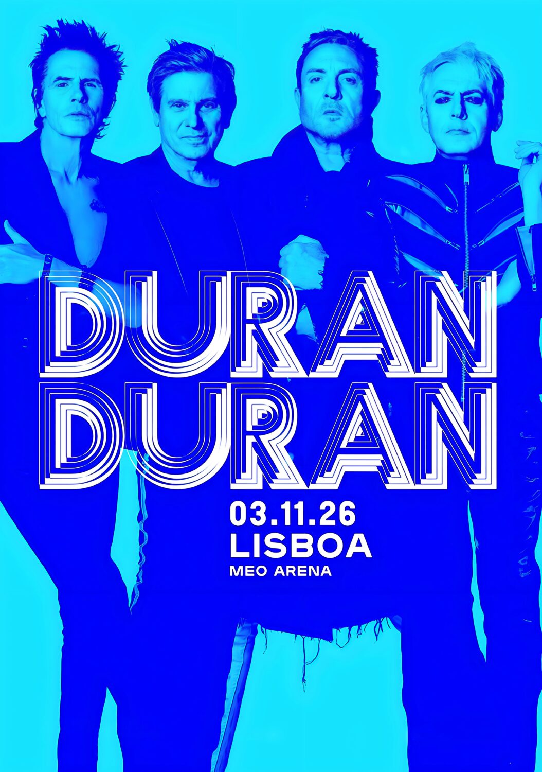 DURAN DURAN Free To Love 2026 Tour LISBON MEO Arena Poster