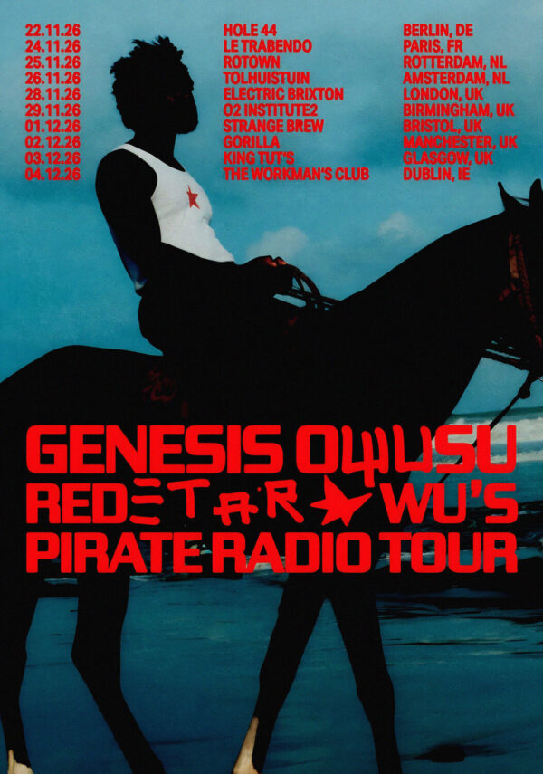 GENESIS OWUSU Pirate Radio 2026 UK & Ireland Tour Poster