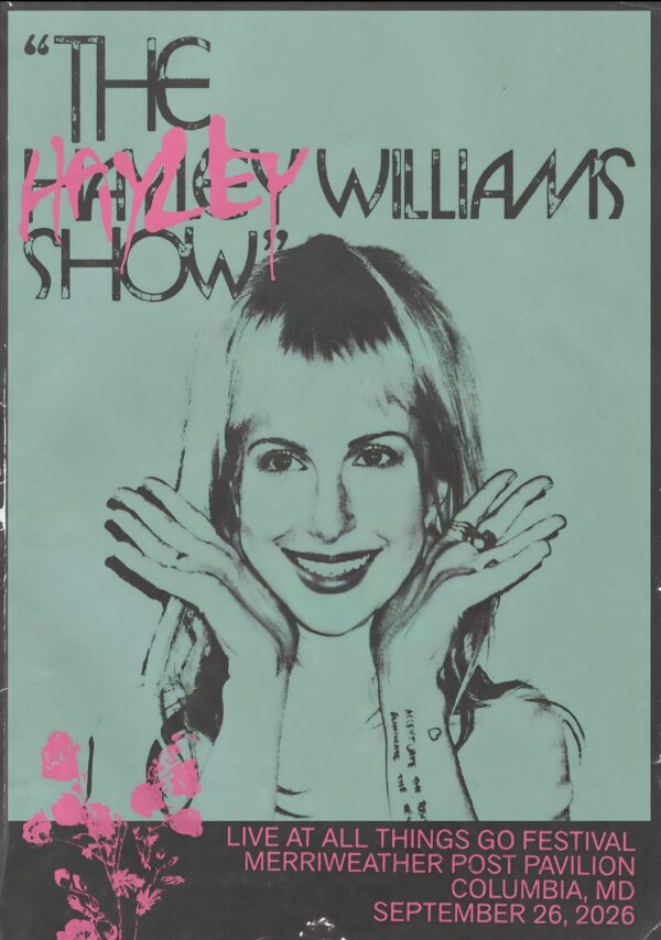HAYLEY WILLIAMS Show Live 2026 Tour COLUMBIA All Things Go Festival Poster