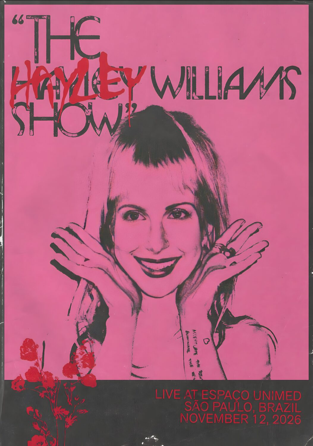 HAYLEY WILLIAMS Show Live 2026 Tour SAO PAULO Espaco Unimed Poster