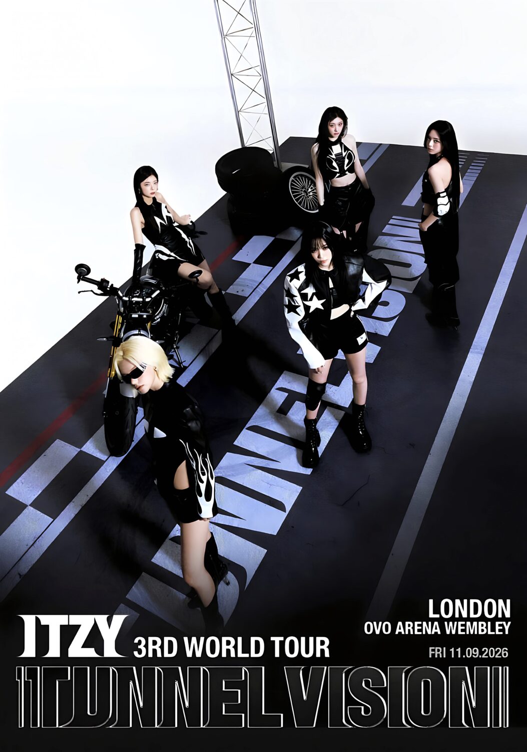 ITZY Tunnelvision 2026 Tour LONDON Wembley Arena Poster